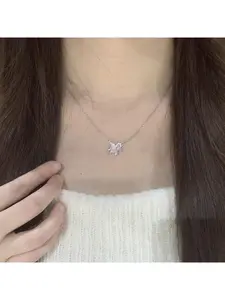 Flying Little Horse Pink Unicorn Necklace, Cute Light Luxury Niche Exquisite Clavicle Chain Jewelry Customization