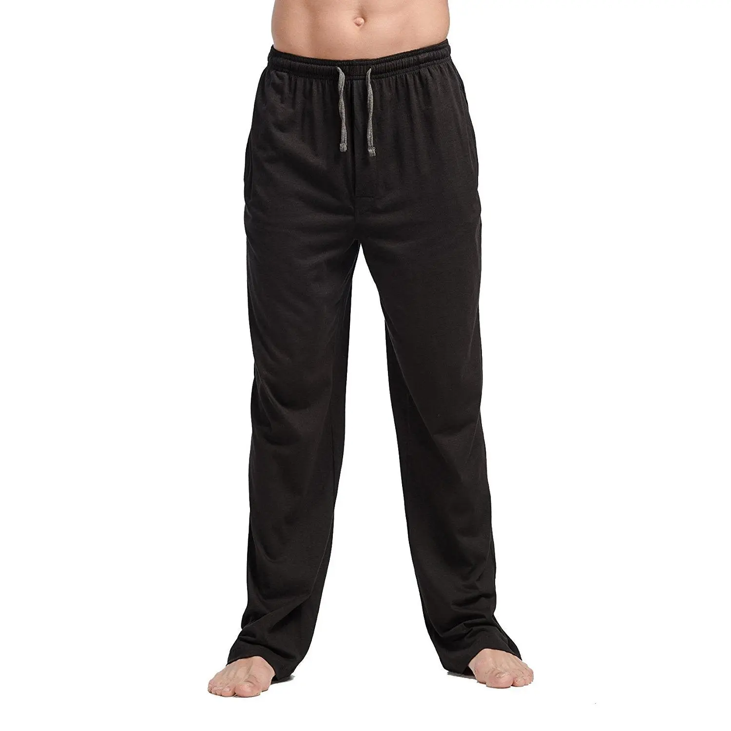 CYZ Men's 100% Cotton Jersey Knit Pajama Pants/Lounge Pants With Drawstring