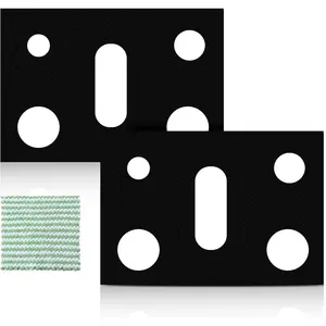 2 Pack Stove Covers, Gas Range Protectors for Samsung Gas Range Stove Cover Reusable Stove Top Covers for Samsung Gas Burners, Oven Liners Mat Gas Range Protectors Covers Non-Stick Washable