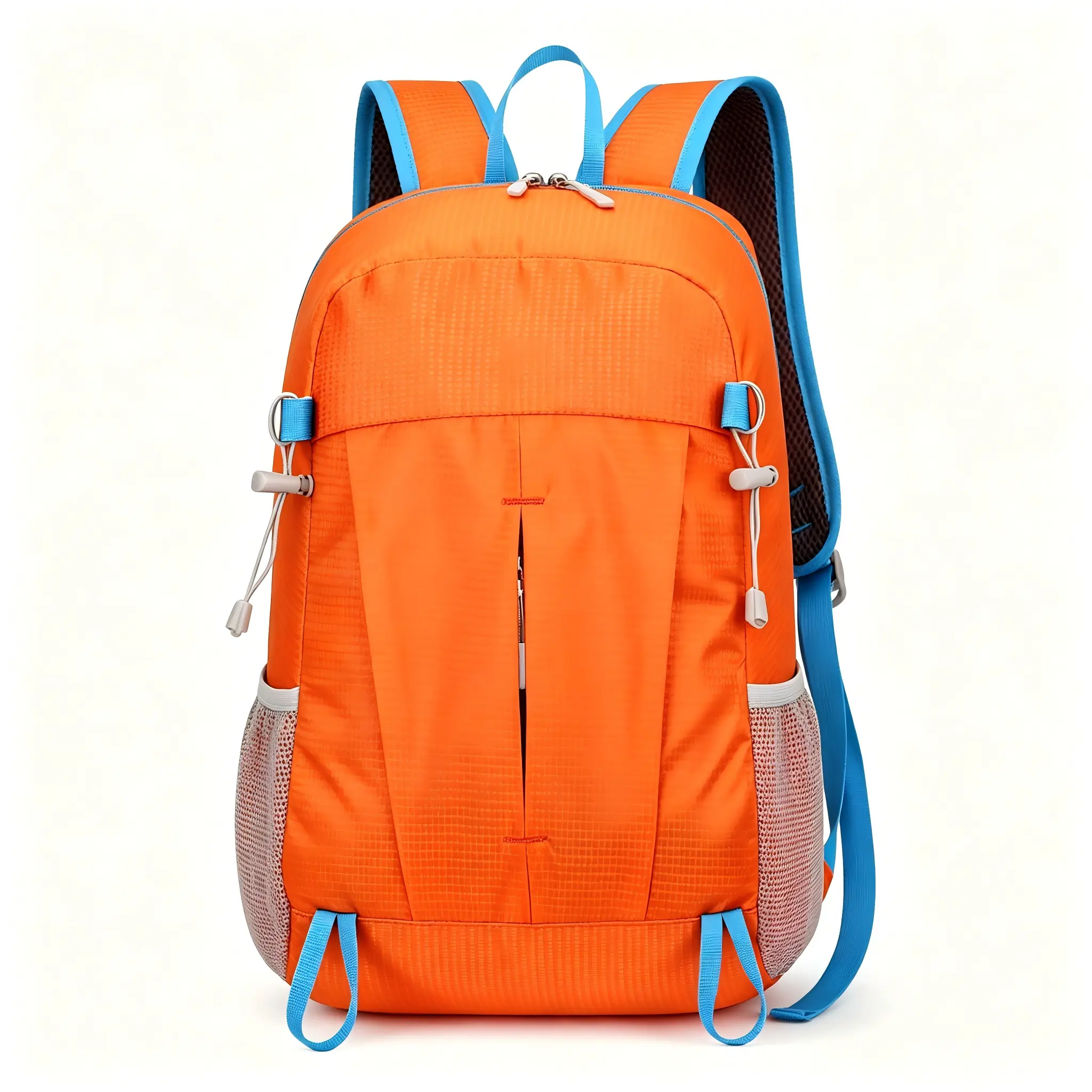 25L Foldable Hiking Backpack,Small Packable Daypack, Orange | Lightweight Collapsible Bag,Water Repellent Travel Basic-Daypack,Men Women Camping Cycling Rucksack Outdoor Back Pack