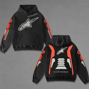 Retro Astars Racing Washed Hoodie Vintage Motorcycle, Motor Speed Racing Sportbike Graphic Merch, Acid Washed Streetwear Clothing, Unisex Dirt Bike Racing Hoodie, Vintage Motorsport Hoodie, Speed Culture Men's Wear, Designed for Biker