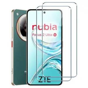 2-Pack Nubia Focus 2 Ultra 5g HD Transparent Tempered Glass Film, Durable Screen Protector, Perfect Fit for Nubia Focus 2 Ultra 5g