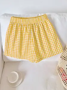 Women's Loose-Fitting Plaid Pattern Shorts, Stylish and Comfortable Casual Summer Shorts, Perfect for Fashion and Everyday Wear