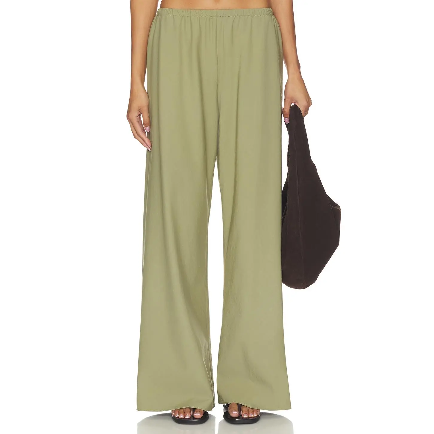 La Ligne Cotton Poplin Colby in Olive La Ligne Cotton Poplin Colby in Olive