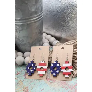 Flag Aztec Earrings
