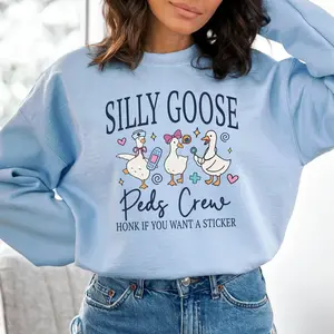 Pediatric  Goose Nurse  T-Shirt/Sweatshirt/Hoodie - Peds, Pediatric Emergency Nurse, PICU, Pediatric ER