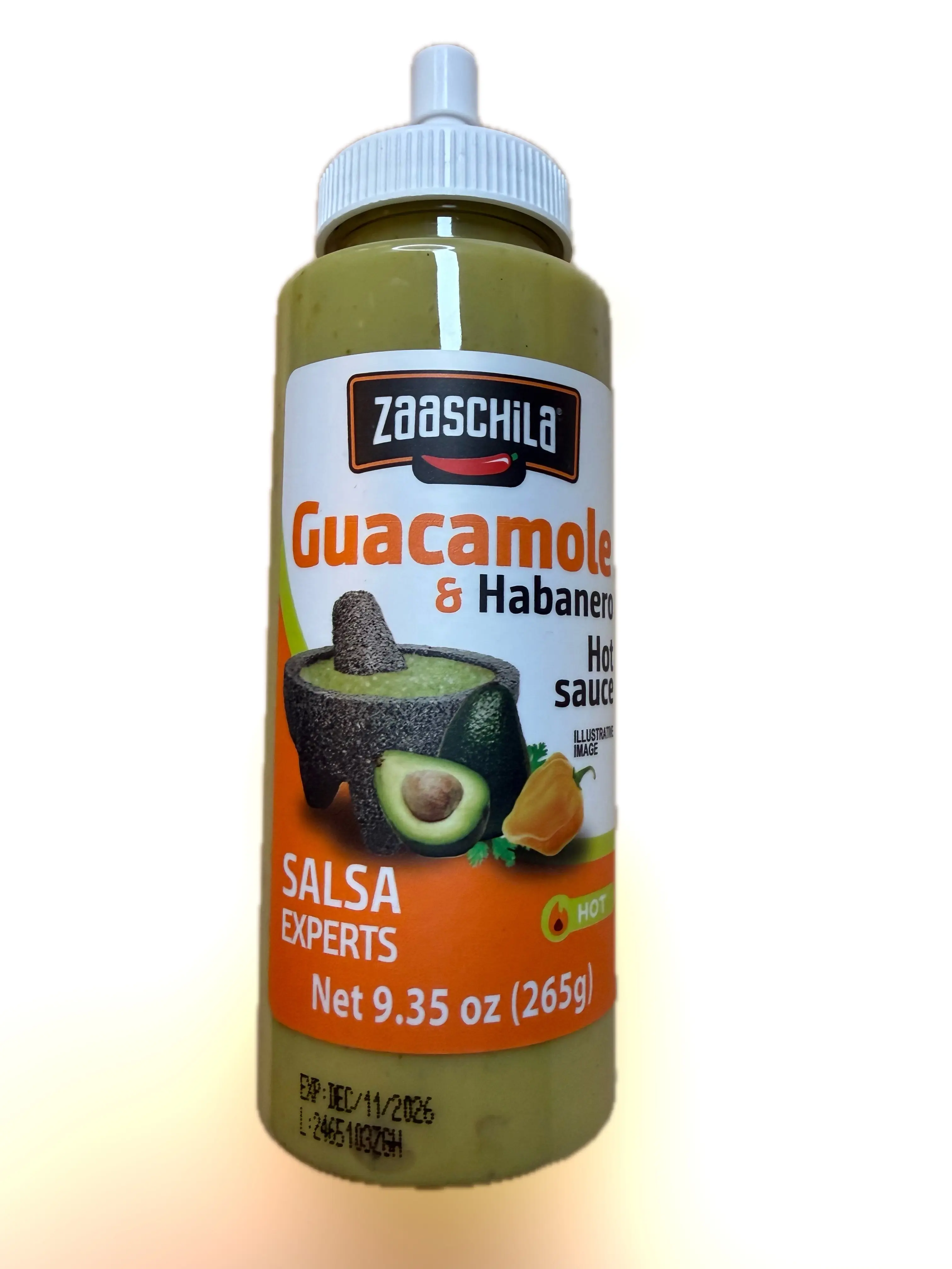 Salsa Guacamole y Habanero paraTacos Zaaschila 9.35 oz | Zaaschila Guacamole & Habanero Hot Sauce – 9.35 oz (265 g)