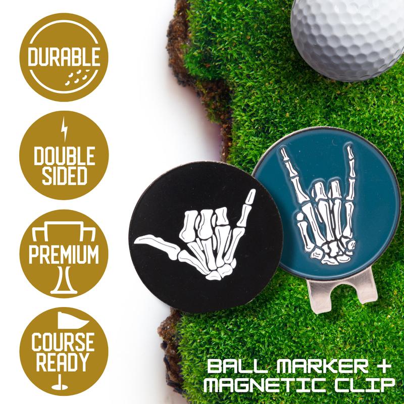 BRIMZ Golf Performance Hat - Breathable Sweat & Water Resistant Golfing Snapback Cap with Tee Holder & Magnetic Ball Marker (Beers & Bogeys)