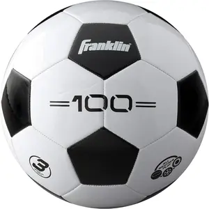 Franklin Sports Soccer Balls - Youth & Adult - Sizes 3, 4 & 5 - Single & Bulk Packs - Black & White