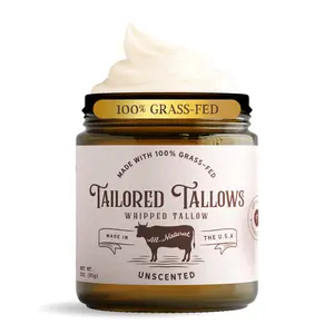 Whipped Beef Tallow & Manuka Honey Organic Nourishing Face Cream Moisturizer Body Lotion Skin Care Lip Balm Hydrating Moisturizing 100% Natural Ingredients - Oil