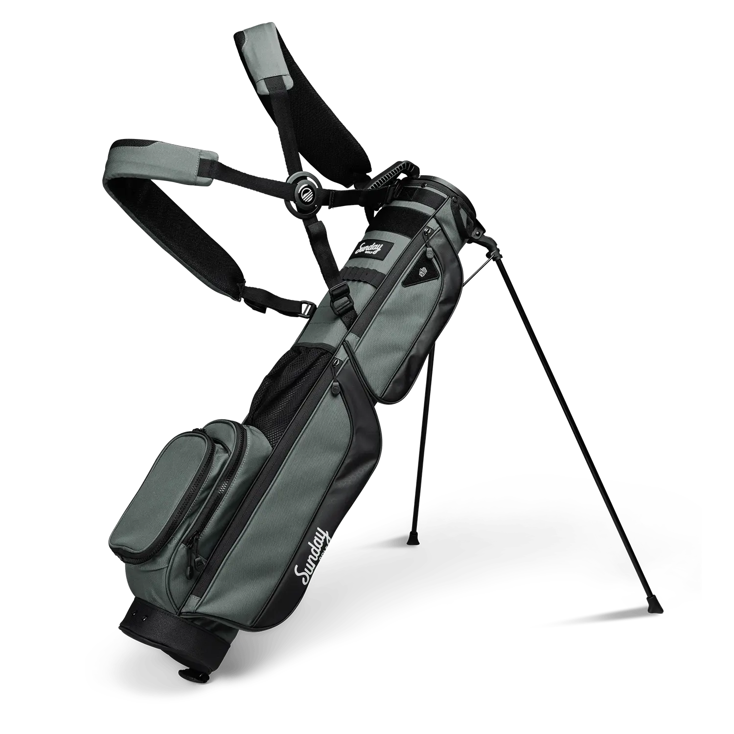 Loma XL Premium Design Golf Stand Bag (Midnight Green) - Water-Resistant, Insulated Cooler Pocket, Padded Double Strap, Golf Club Storage, Multiple Compartments, Insulated Pockets, Carry Handle