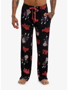 Dandadan Chibi Okarun Pajama Pants | Cute Anime Unisex Lounge Sleepwear | Soft & Comfy Night Pants for Adults