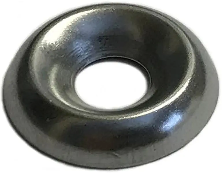 #12 Stainless Steel Countersunk Finishing Cup Washers (Pack of 100 count) -