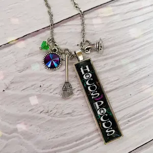 Hocus Pocus Halloween Necklace with Charms
