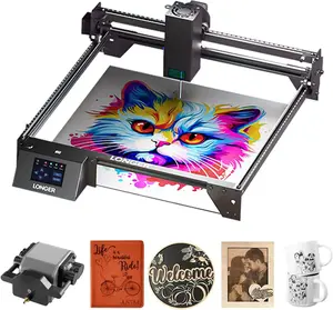 Longer New Upgrade RAY5 20W Laser Engraver with Air Pump 20000mW Output 32-bit Motherboard, App Offline Control, DIY Engraver Tool for Metal/Glass/Wood Engraving Area 15.7"x14.4"