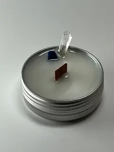 Mini Luxe Tin | 1 oz - Scent No. 4 | Nutmeg Noir | Silver | Clear Quartz + Lapis Lazuli
