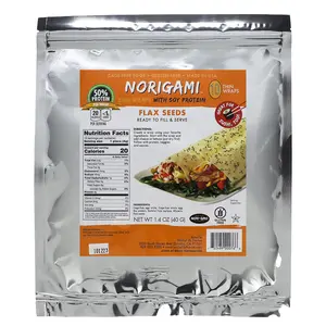 Norigami Egg Wraps With Soy Protein, Flax Seeds, 10 Thin Wraps,  1.4 oz (40 g)