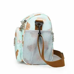 Single Shoulder Crossbody Parent Bag, Casual Baby Diaper Bag with Multiple Pockets, Large Capacity Milk Bottle Storage, Travel Infant Essentials