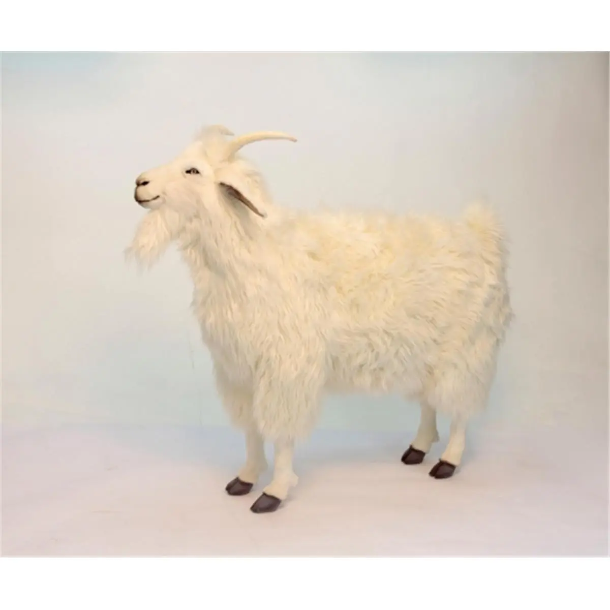 212 MAIN Hansa Handcrafted Art Plush Fur Realistic Look 42-in. Cashmere Goat Cat Toy