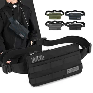 Lightweight outdoor commuter shoulder bag, wearable waist bag, trendy and fashionable water-resistant chest bag