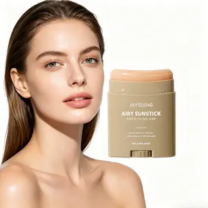 23g Solid Facial Sunscreen Stick with Titanium - UV Protection, Refreshing Hydrating Moisturizer, Lightweight Non-Greasy Semi-Matte Finish, Oil-Free, Portable for Outdoor Beach & Daily Use, Suitable for All Skin Types