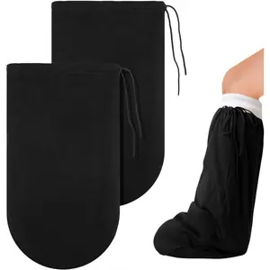 21" x 12.5" Leg Cast Cover- Below the Knee Leg Cast Sock Cover- Warm Foot Cast Sleeve- Plaster Stocking Protective