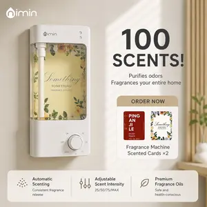 Nimin Smart Wall-Mounted Aroma Diffuser with Customizable Fragrance Intensity Waterless and Silent Operation Odor Eliminator with Digital Display for Bedroom and Living Room
