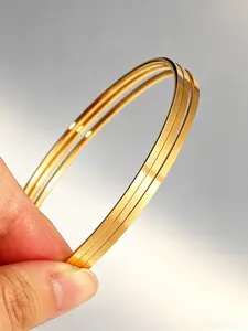Fashion Simple Stainless Steel Bangle Set, Fashionable Bangles, Classic Design, Waterproof Durable, Unisex Daily Wear Accessory, Perfect Gift, Minimalist Bangles