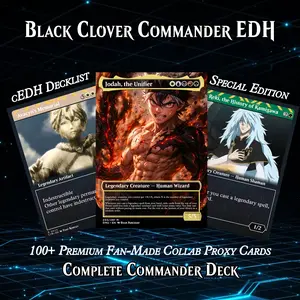 ️ BLACK CLOVER ANIME MTG PROXY COMMANDER DECK – PREMIUM COLLECTOR SET