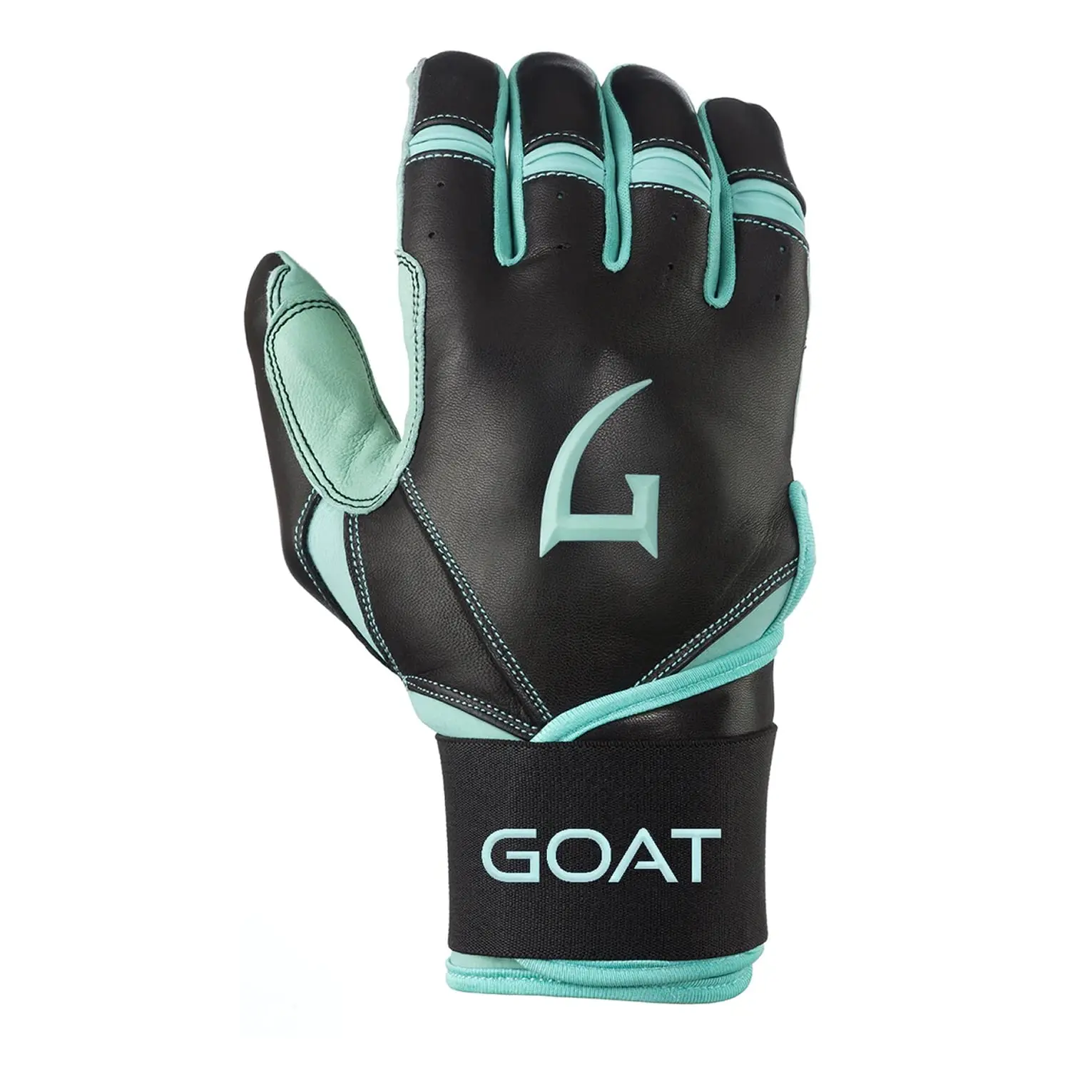 Origin Series Long Cuff Black and Mint Batting Gloves Origin Series Long Cuff Black and Mint Batting Gloves