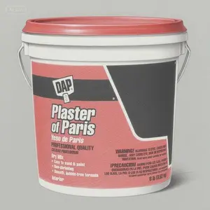 White Molding Material for Crafts, 8-Pound Plaster of Paris Tub, Smooth Finish DIY Projects, Quick-Setting Formula, Versatile Casting Compound pandikit