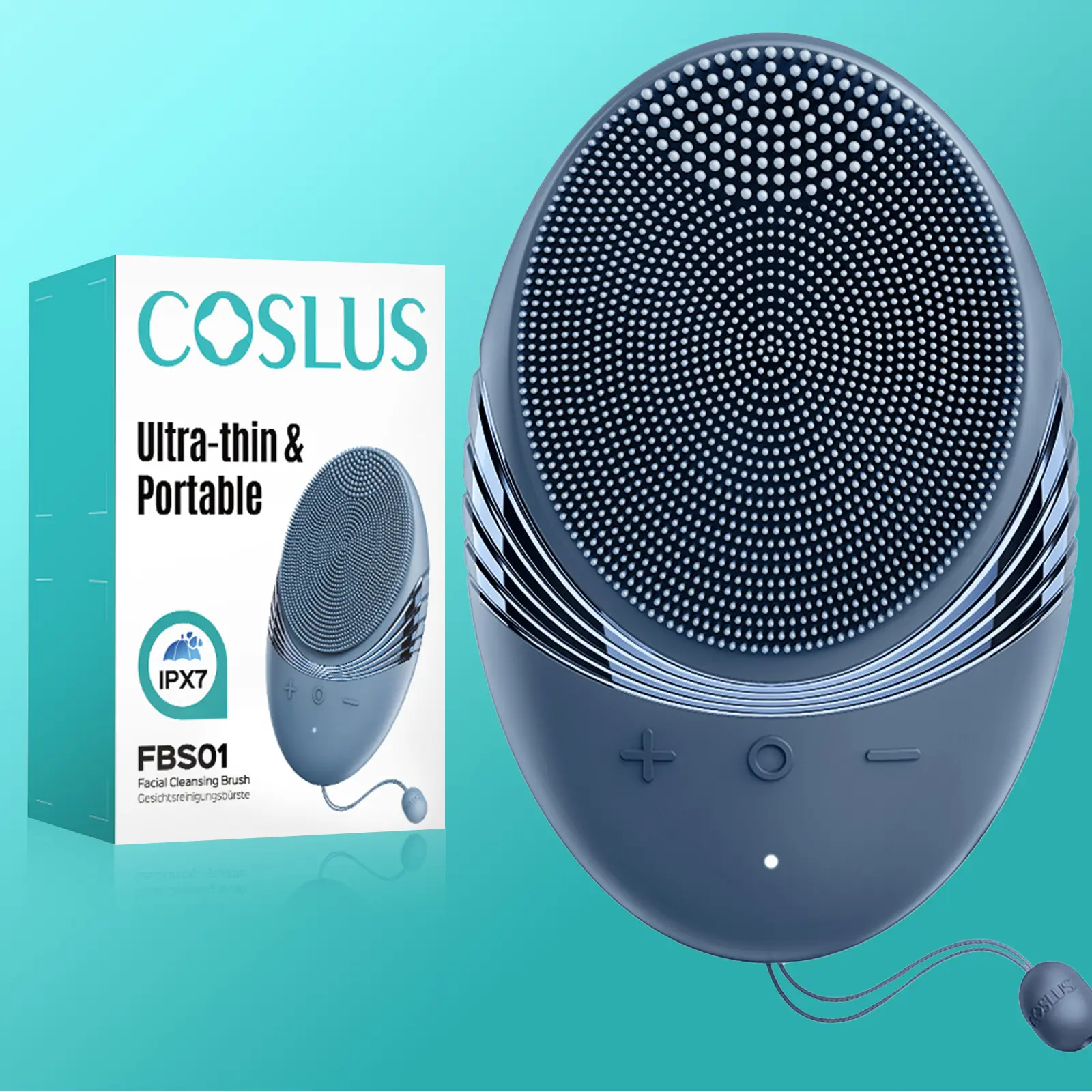 COSLUS Silicone Facial Cleansing Brush, Waterproof Exfoliating Scrubber for Deep Cleansing, 5-Mode USB Rechargeable Facial Care Tool for Men & Women,Facial Care Tools, Acne Blackhead Tools back to school dorm essentials save more