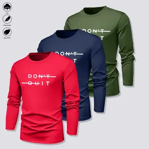 Men's 3Pcs Sports Casual Tees Breathable Quick Dry Long Sleeve Tees Running Riding Tops For Males, Men's Clothing