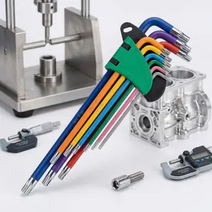 9-Piece Anti-Slip Hex Key Set, CR-V Steel Allen Wrenches for Bike Repairs, Furniture Assembly, and Machinery, Narrow Grip Design, S2 Precision Tools, Durable Corrosion-Resistant, Portable Toolbox, Pro-Grade Set