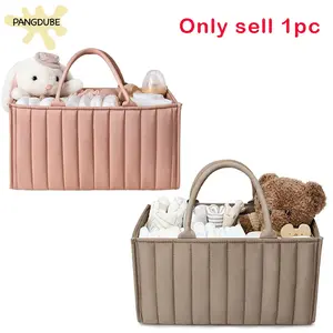 Diaper Caddy Organizer, Empty Gift Basket for Newborn Essentials, Baby Storage Basket, Stylish Gift Bag for Baby Shower, Unisex , Newborn Essentials and Diaper Changing Station, Must-Have Newborn Items, Travel Diaper Bag