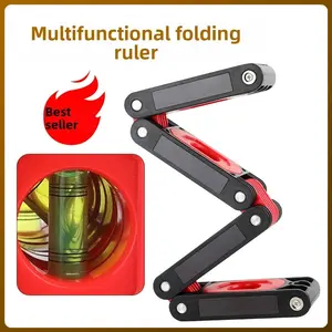 Foldable Magnetic Leveling Tool, High Precision Home Use, Anti-Fall Adjustable Plumb Bob, Ideal for Various Construction Measurement Challenges