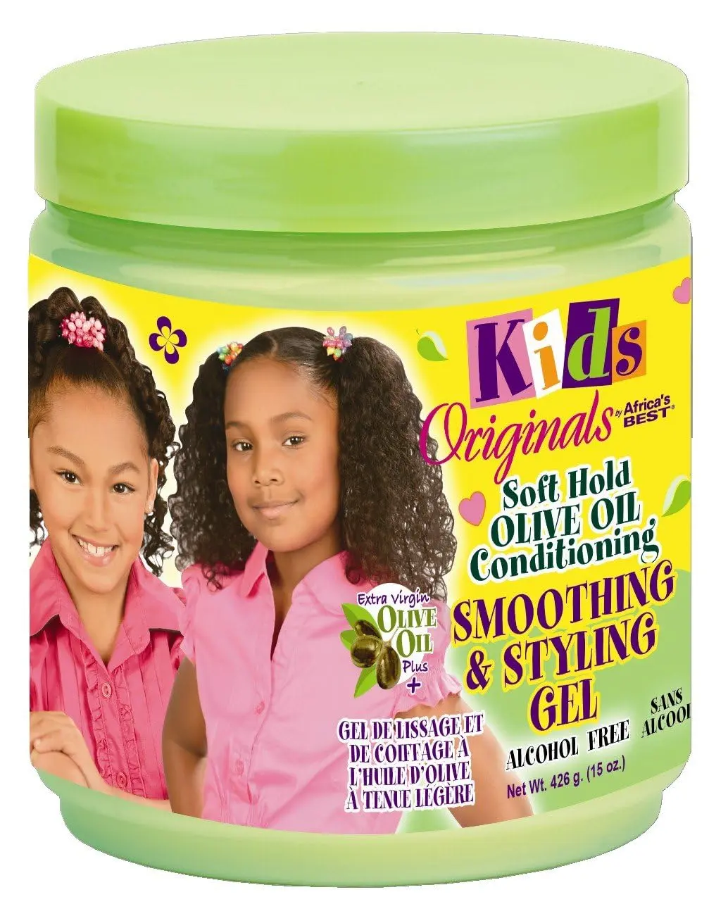 Originals by Africa's Best Soft Hold Styling Gel, Olive Oil, 15oz | Conditioning | Smoothing | Jar