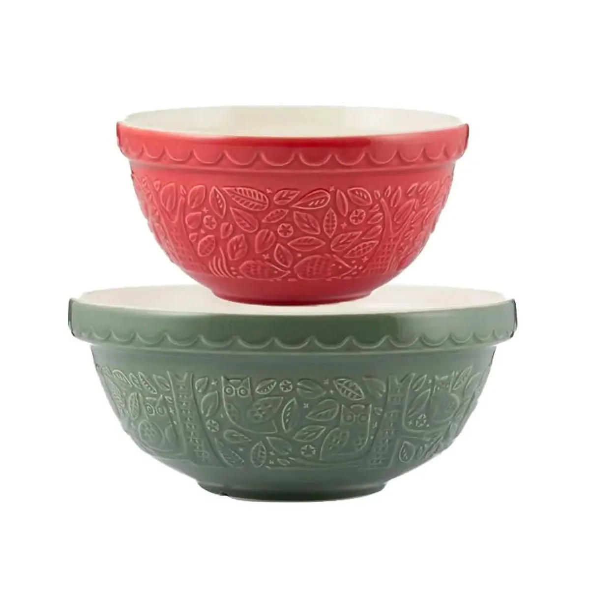 Mason Cash In the Forest Holiday Mixing Bowls | Set of 2