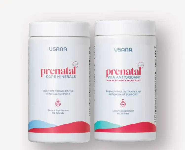 USANA Prenatal CellSentials | Prenatal Vitamin Mineral Supplement Essential Nutrients Cellular Nutrition Daily Wellness Pregnancy Nutrition Maternal Nutrition Dietary Supplement Nutritional Wellness Vitamin Mineral Formula