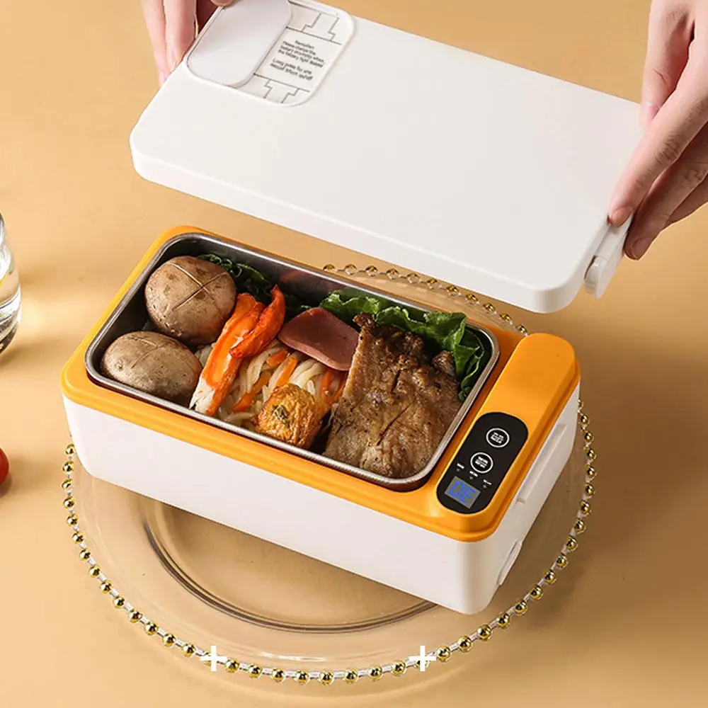 Portable Electric Lunch Box, Rechargeable Food Heater, Household Food Heater for Car/Truck/Work/Home, Heating Lunch Box, Cordless Heated Lunchbox, Kit