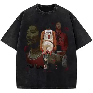 Thank You Derrick Rose Retirement Basketball Career Tribute Custom Graphic Tee Design By CBA