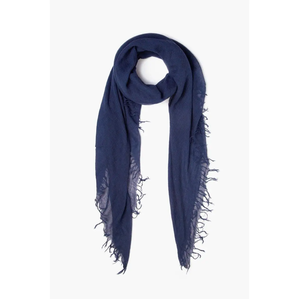 Cashmere and Silk Scarf Medieval Blue