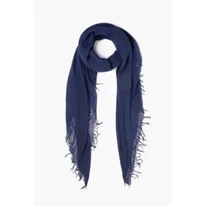 Cashmere and Silk Scarf Medieval Blue