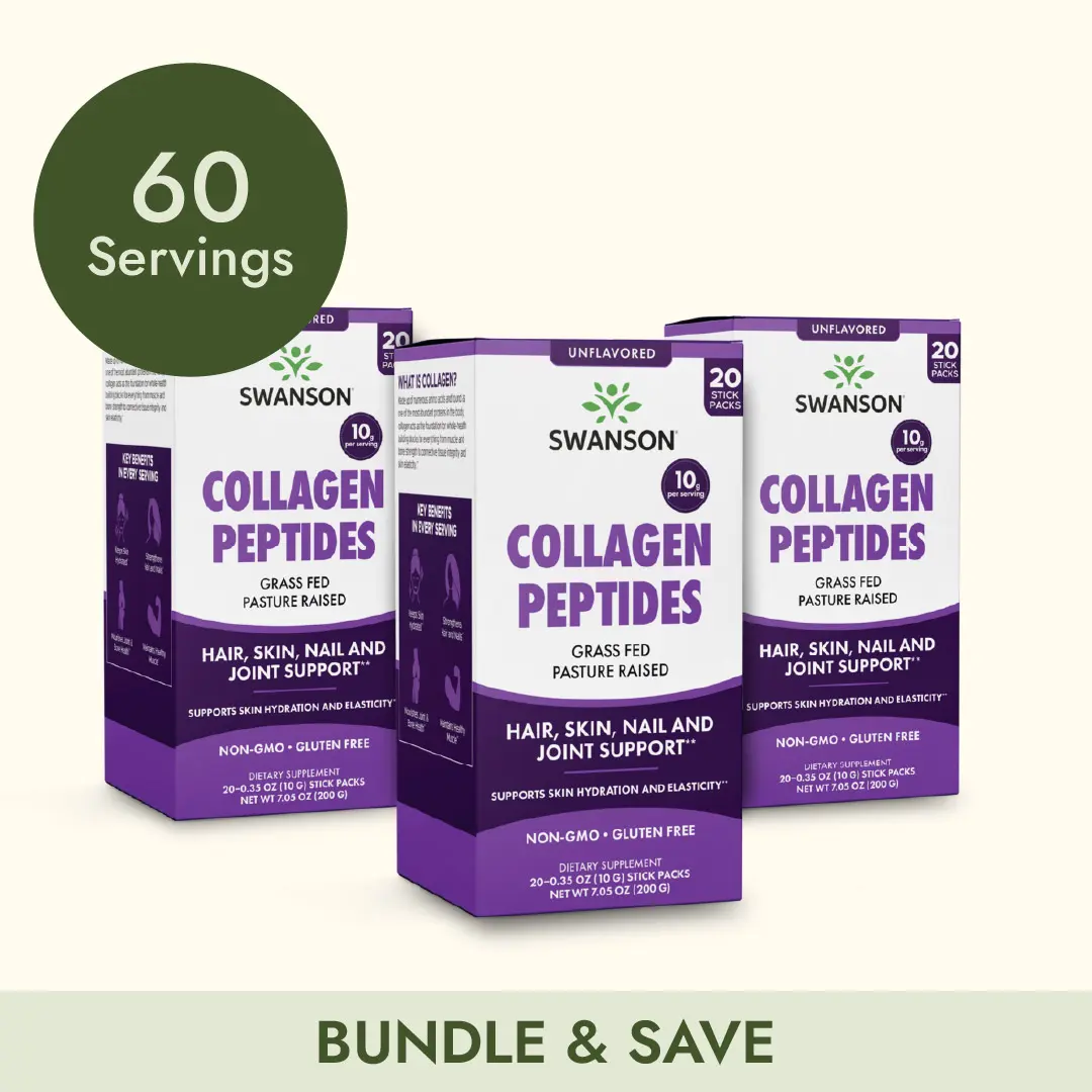 Collagen Peptides Stick Packs - 60 Unflavored Sticks Collagen Peptides Stick Packs - 60 Unflavored Sticks