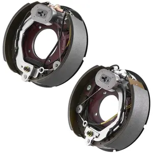 fathersdaygift VEVOR Electric Trailer Brake Kit, 12.25x 3.375 Inch, 1 Pair Self-Adjusting Electric Brakes Kit for 8000 lbs Trailer Axle, Backing Plates for Braking System Part Replacement, Fit for Trailers, RVs