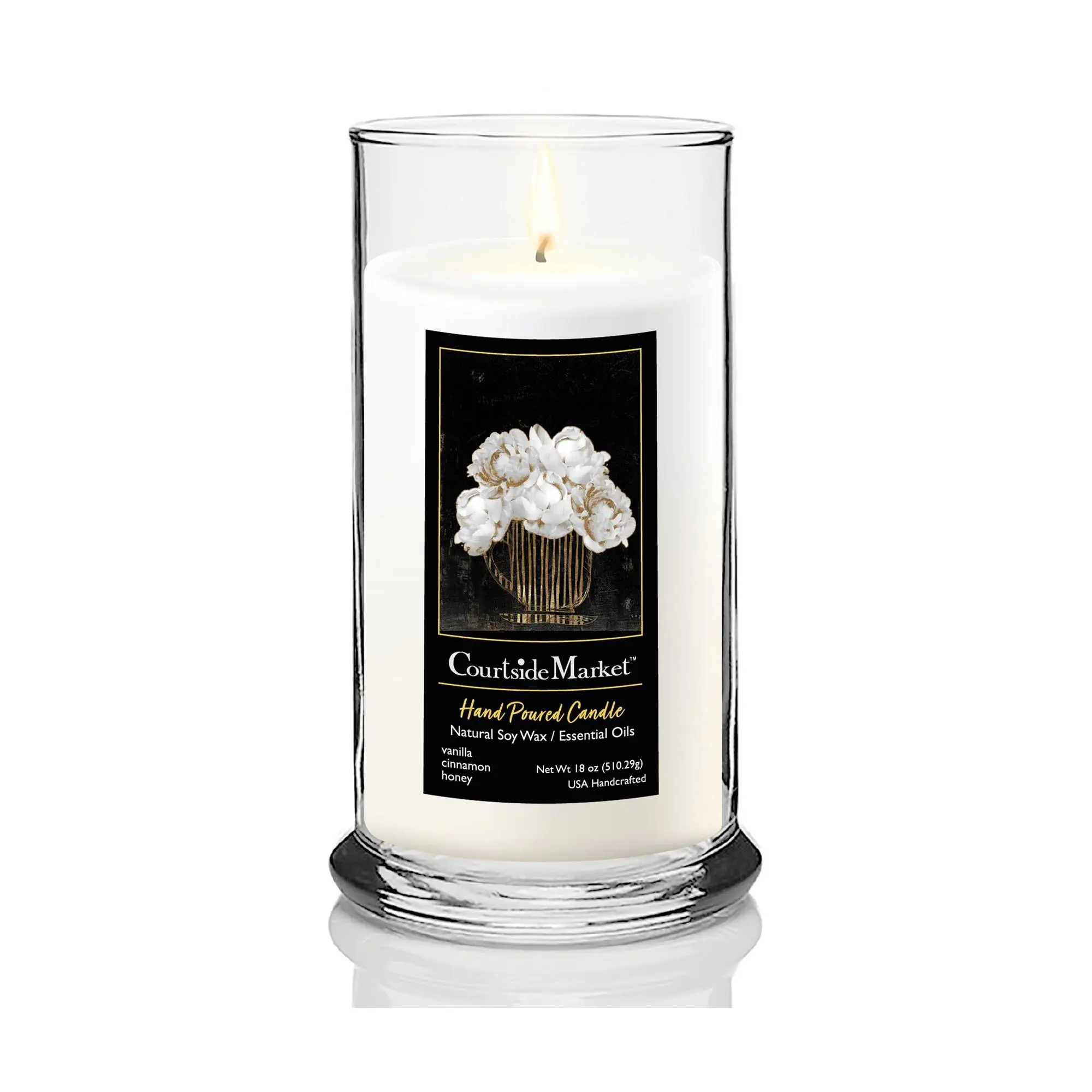 Courtside Market Peony I Status Candle Glass 18oz