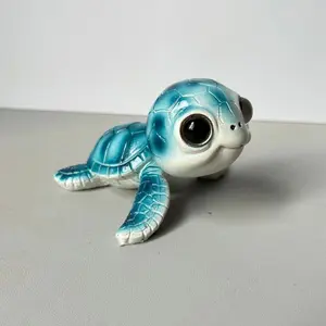 Cute Resin Turtle Statue, Miniature Sea Turtle Figurine, Indoor Outdoor Garden & Aquarium Decor, Perfect for Fish Tanks, Ocean Themed Gifts