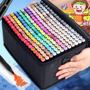 Dual Brush Tip Permanent Art Markers, 12/24/36/48/60/80/168 Colors Coloring Marker, Art Markers for Book Painting Card Making, Sketching and Drawing, Art Supplies