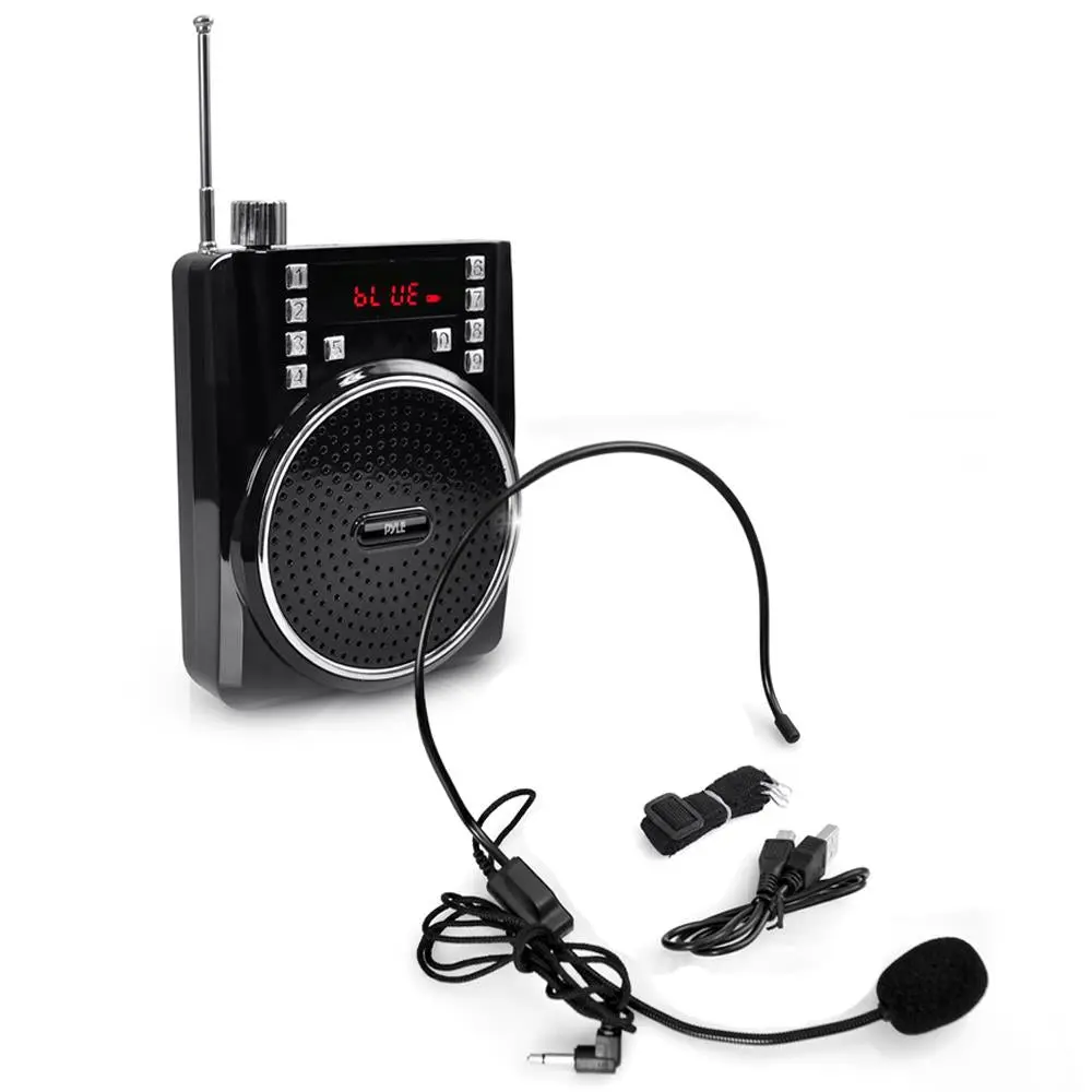 Portable Digital Handheld Bluetooth Radio | PA Speaker System with Karaoke Function - Compact Audio Amplifier, Headset Microphone & Smartphone Compatibility, MP3 Support, Wireless