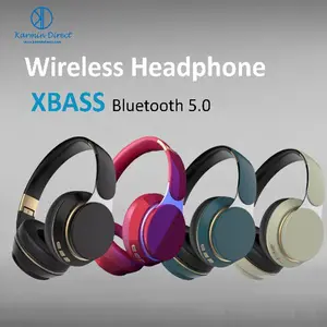 FG-07s Wireless Headphone Bluetooth 5.0 Over Ear Foldable Stereo Headsets with Built-in Mic Clear Sound Low Latency for Travel Sport Daily Use